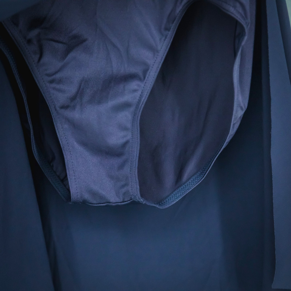 Weissman Size Adult Small S Blue Sequin Mesh Cut Out Sleeveless Leotard Costume - Picture 3 of 7